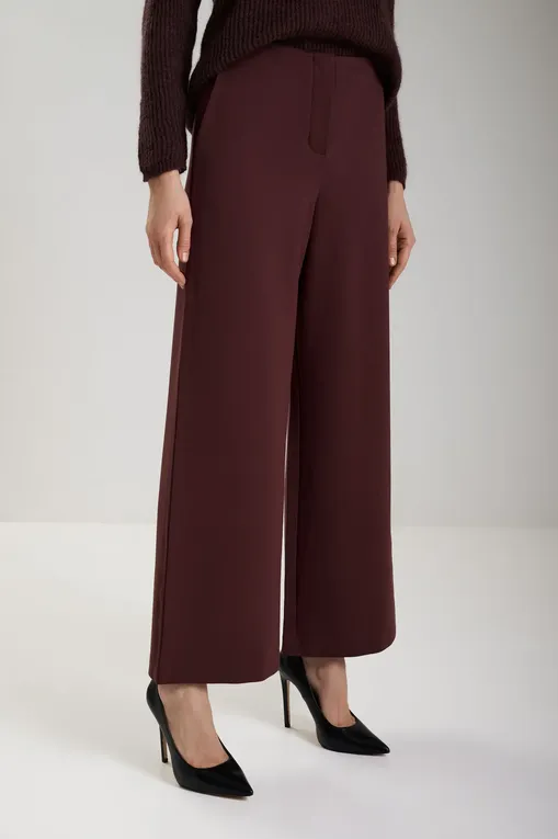 Брюки MM by MaxMara FALANGE 252678604 004 BORDEAUX