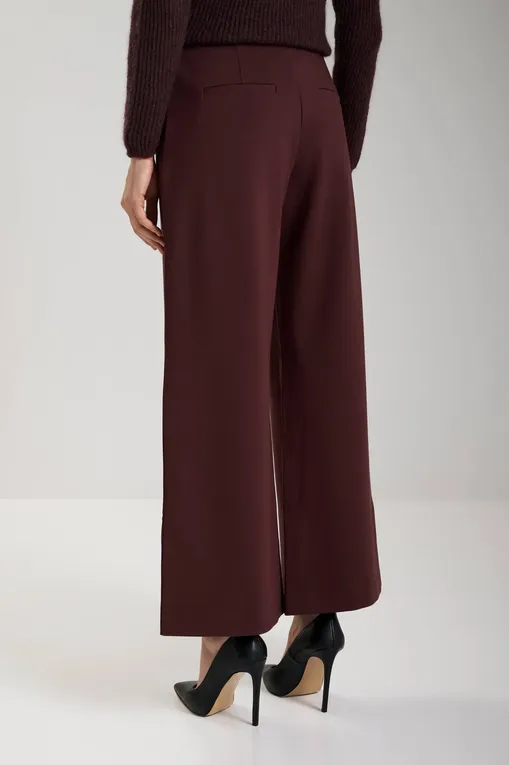 Брюки MM by MaxMara FALANGE 252678604 004 BORDEAUX