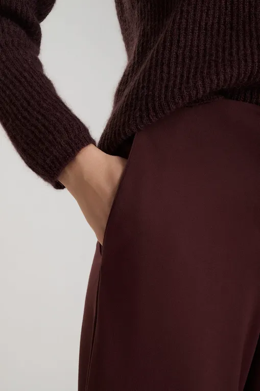 Брюки MM by MaxMara FALANGE 252678604 004 BORDEAUX