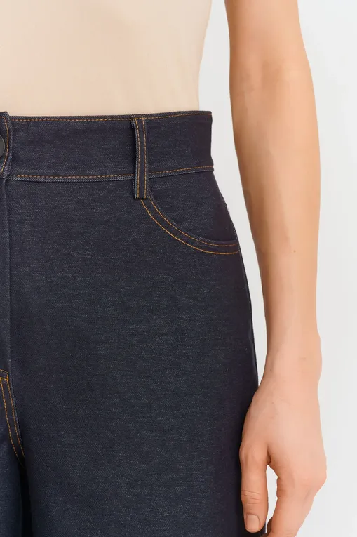 Брюки MM by MaxMara FAUSTO 251678103 003 NAVY