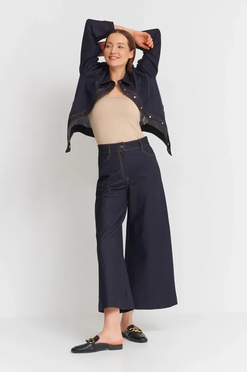 Брюки MM by MaxMara FAUSTO 251678103 003 NAVY