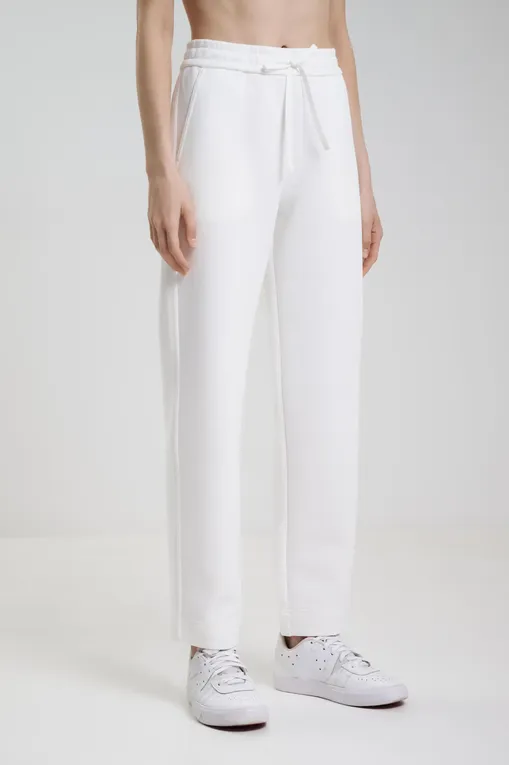 Брюки MM by MaxMara FURIO 252678608 001 WHITE