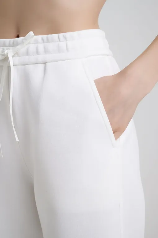 Брюки MM by MaxMara FURIO 252678608 001 WHITE