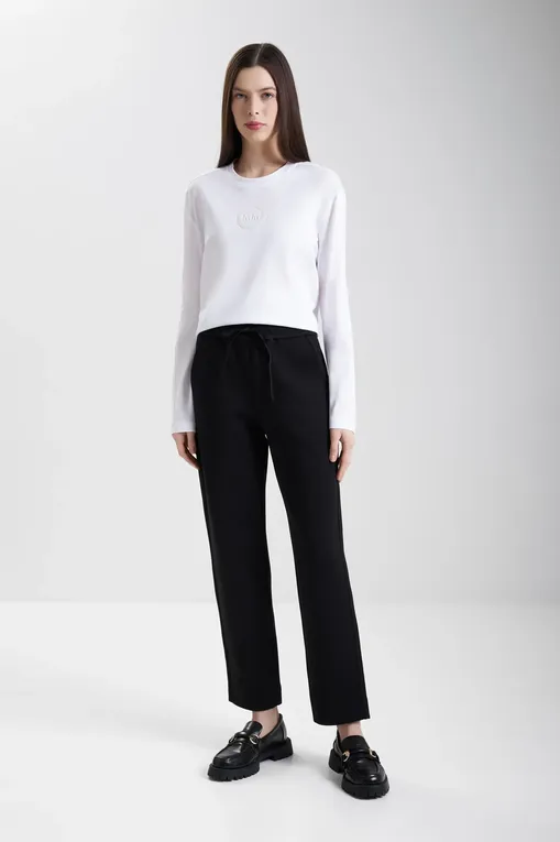 Брюки MM by MaxMara FURIO 252678608 004 BLACK