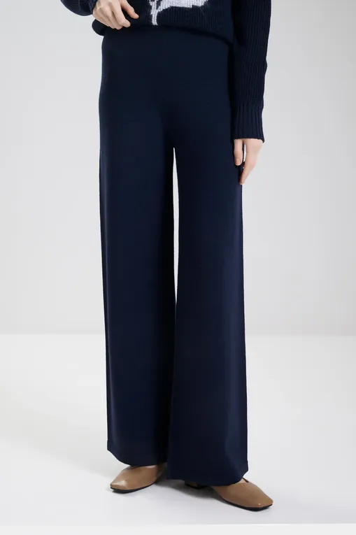 Брюки MM by MaxMara HAMBURG 252633601 007 NAVY
