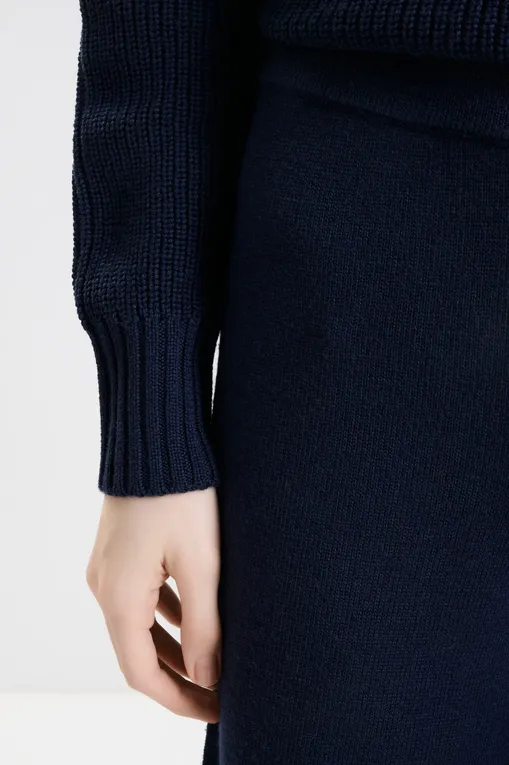 Брюки MM by MaxMara HAMBURG 252633601 007 NAVY