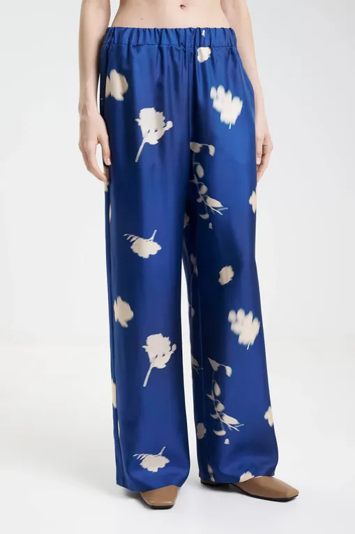 Брюки MM by MaxMara HELGA 252613603 003 CHINA BLUE