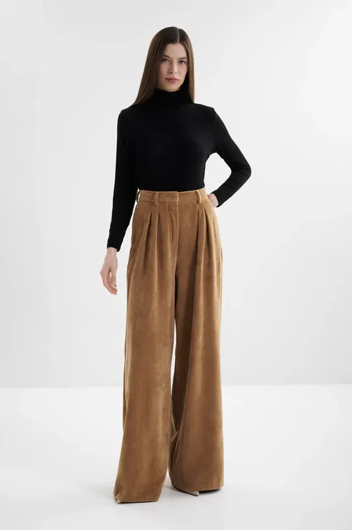 Брюки MM by MaxMara HENRY 252678602 001 CAMEL