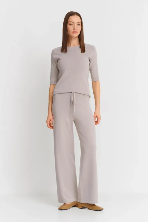 Брюки MM by MaxMara JUDY 251633102 001 LIGHT GREY