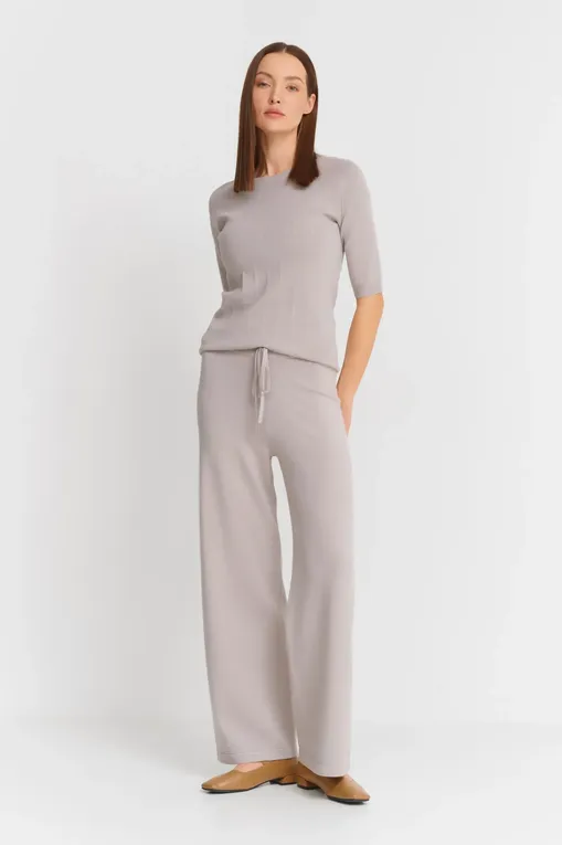 Брюки MM by MaxMara JUDY 251633102 001 LIGHT GREY