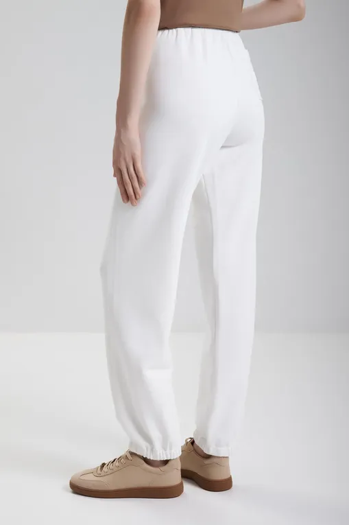 Брюки MM by MaxMara LEVICO 252678608 001 OPTICAL WHITE