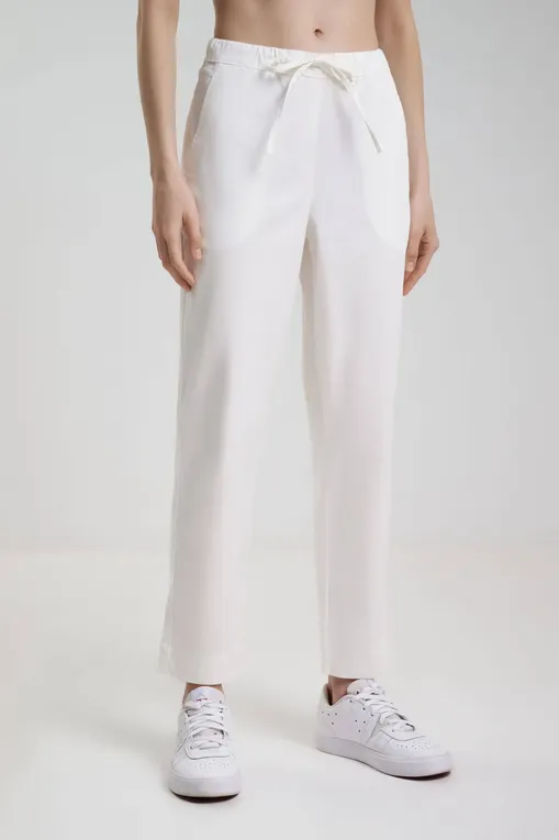 Брюки MM by MaxMara MARA 252613601 004 WHITE