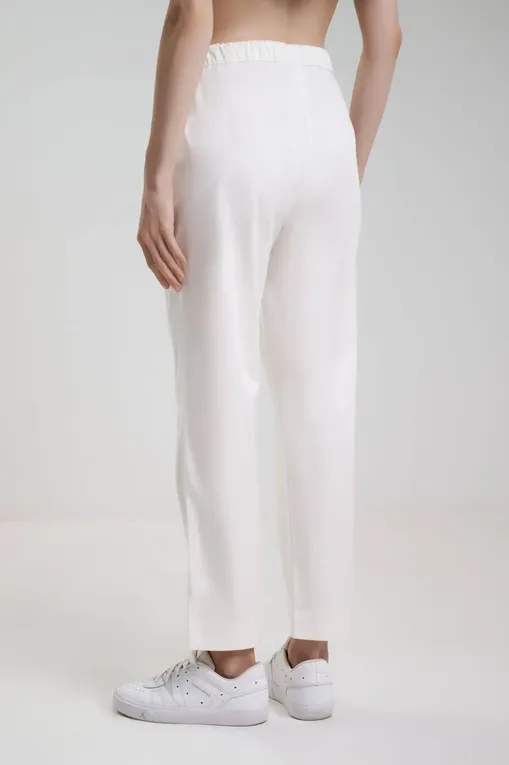Брюки MM by MaxMara MARA 252613601 004 WHITE