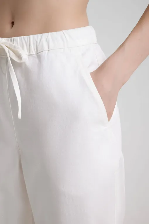 Брюки MM by MaxMara MARA 252613601 004 WHITE