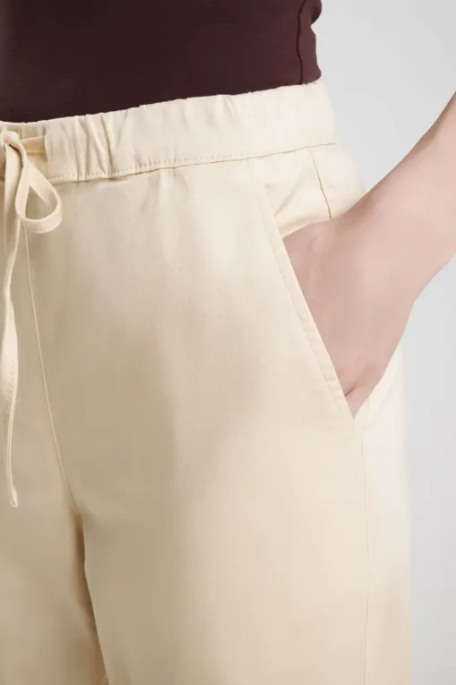 Брюки MM by MaxMara MARA 252613601 001 IVORY