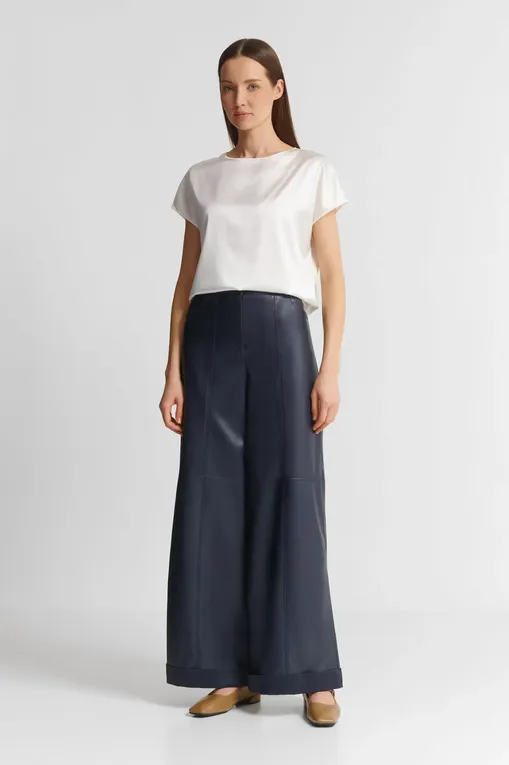 Брюки MM by MaxMara MARINA 251678105 003 NAVY