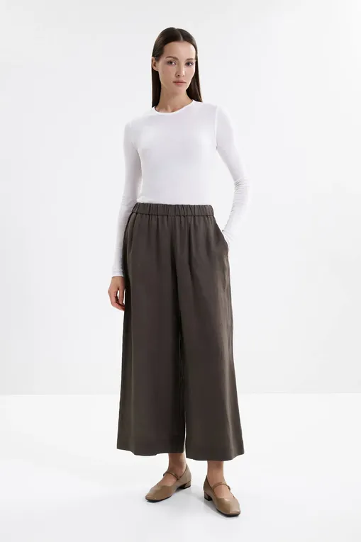Брюки MM by MaxMara MINNIE 2516131018 009 DARK GREEN