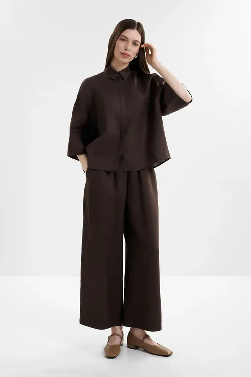 Брюки MM by MaxMara MMLCANNETI 261613102 006 DARK BOWN
