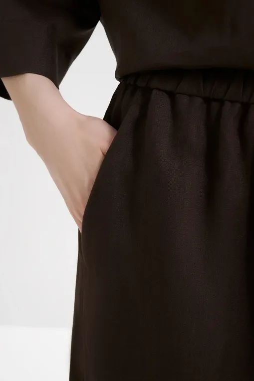 Брюки MM by MaxMara MMLCANNETI 261613102 006 DARK BOWN
