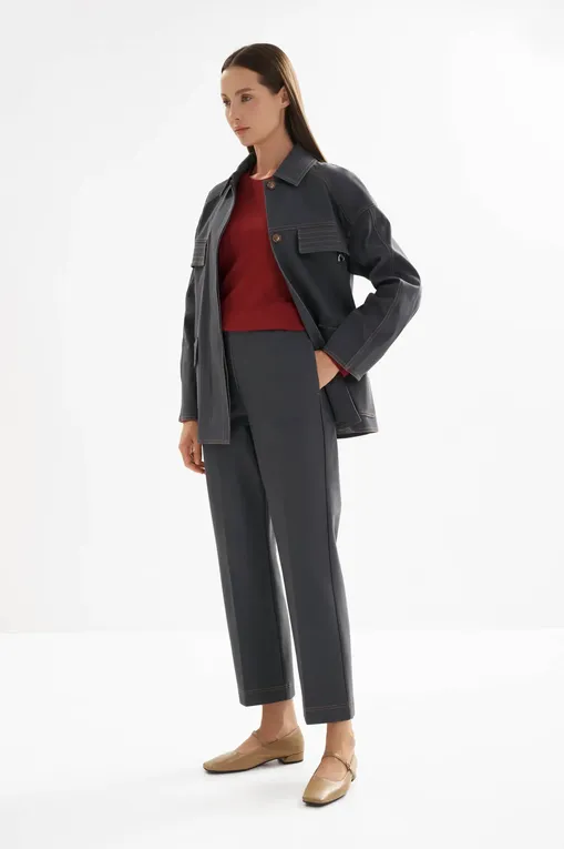 Брюки MM by MaxMara MMLCLORURO 261678102 002 DARK GREY