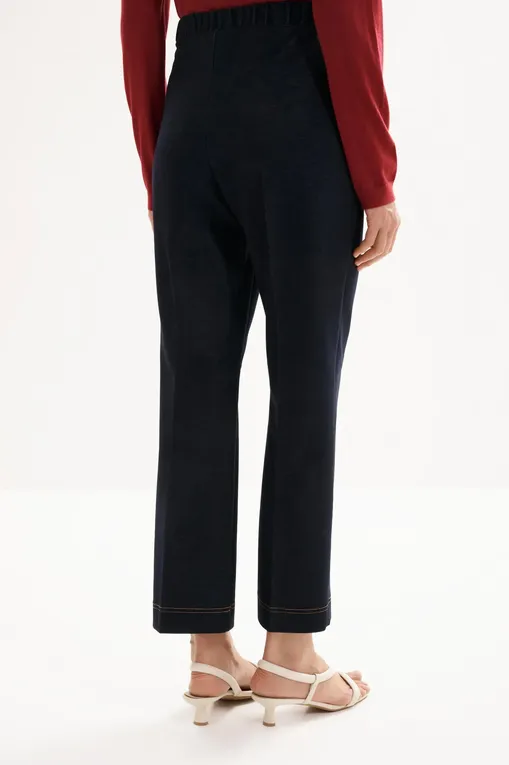Брюки MM by MaxMara MMLCLORURO 261678102 003 MIDNIGHTBLUE