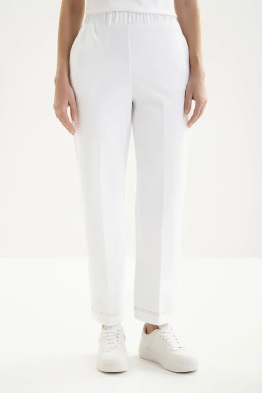 Брюки MM by MaxMara MMLCLORURO 261678102 004 WHITE