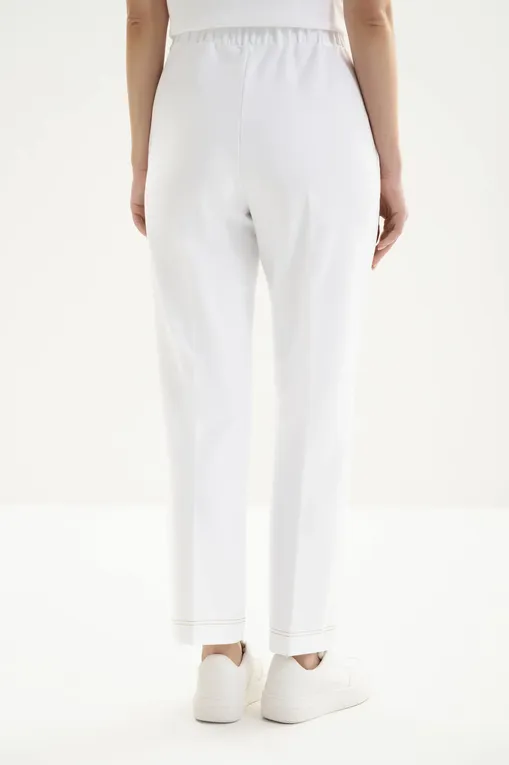 Брюки MM by MaxMara MMLCLORURO 261678102 004 WHITE