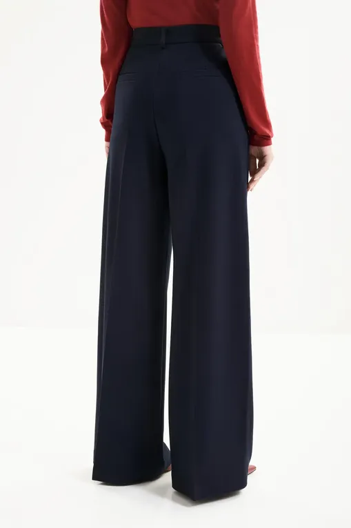 Брюки MM by MaxMara MMLGINNICO 261678103 004 NAVY