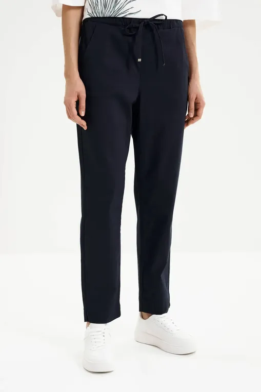 Брюки MM by MaxMara MMLMARA 261613102 003 NAVY