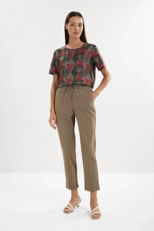 Брюки MM by MaxMara MMLMARA 261613102 006 HORN GREY GREEN