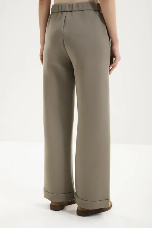 Брюки MM by MaxMara MMLMAROSO 261678108 003 HORN GREY GREEN
