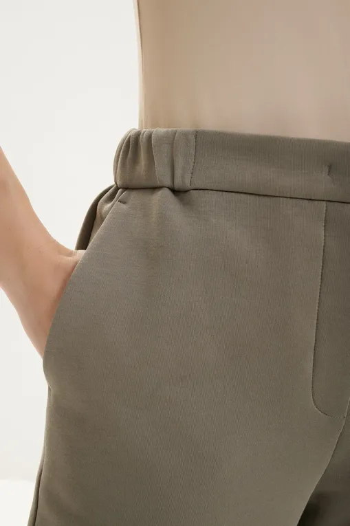 Брюки MM by MaxMara MMLMAROSO 261678108 003 HORN GREY GREEN