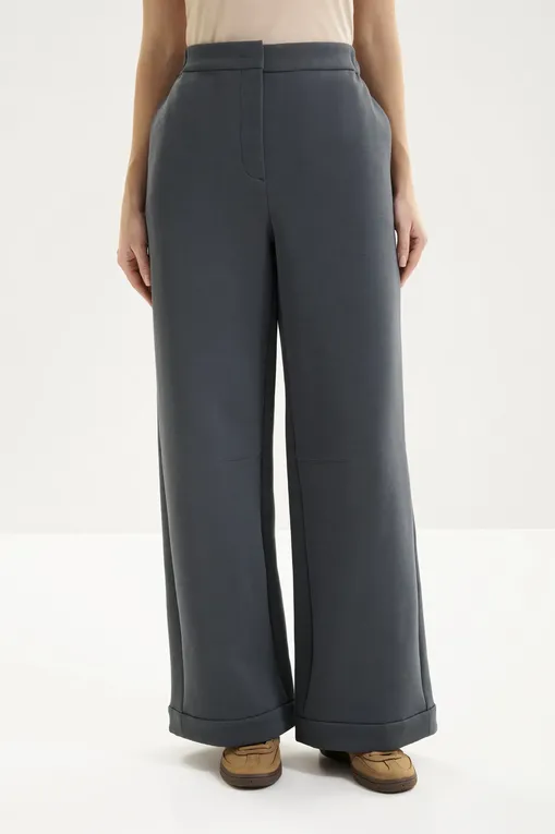 Брюки MM by MaxMara MMLMAROSO 261678108 004 DARK GREY