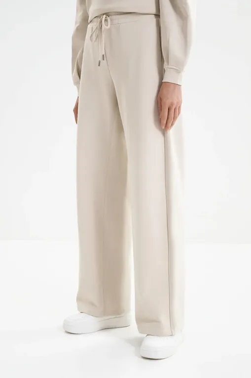 Брюки MM by MaxMara MMLOVATTA 261678107 001 IVORY