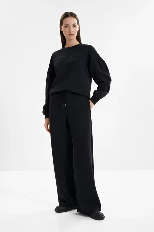 Брюки MM by MaxMara MMLOVATTA 261678107 004 BLACK