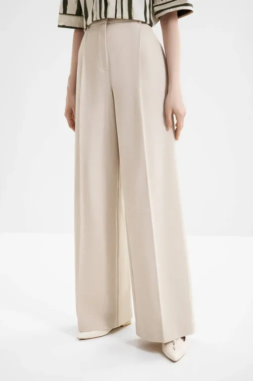 Брюки MM by MaxMara MMLPANNO 261678111 001 IVORY