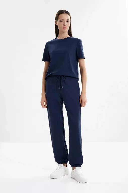 Брюки MM by MaxMara MMLRACCONTO 261678113 003 MIDNIGHTBLUE