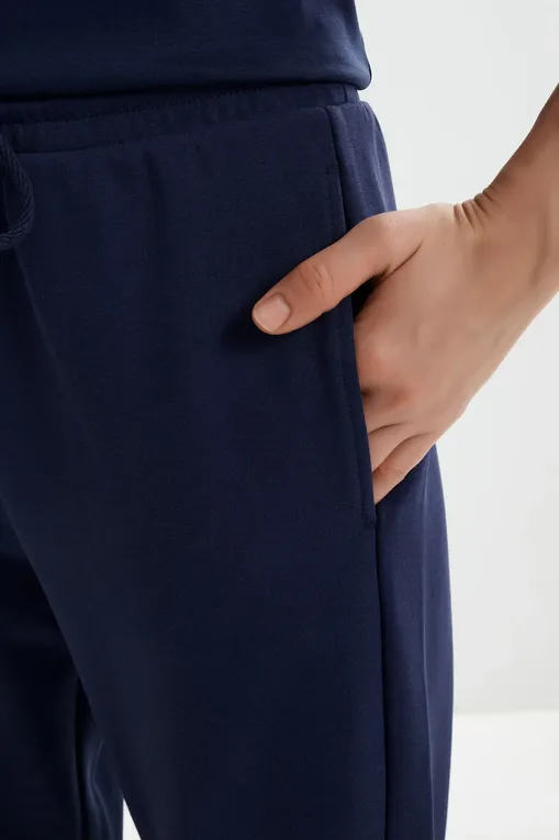 Брюки MM by MaxMara MMLRACCONTO 261678113 003 MIDNIGHTBLUE
