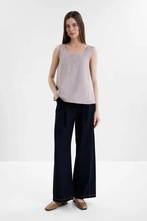 Брюки MM by MaxMara MMLSARTA 261678101 003 MIDNIGHTBLUE