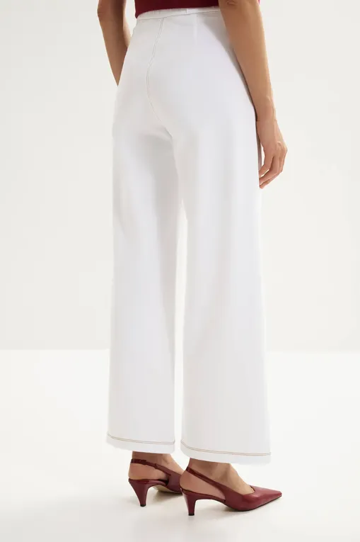 Брюки MM by MaxMara MMLSARTA 261678101 004 WHITE