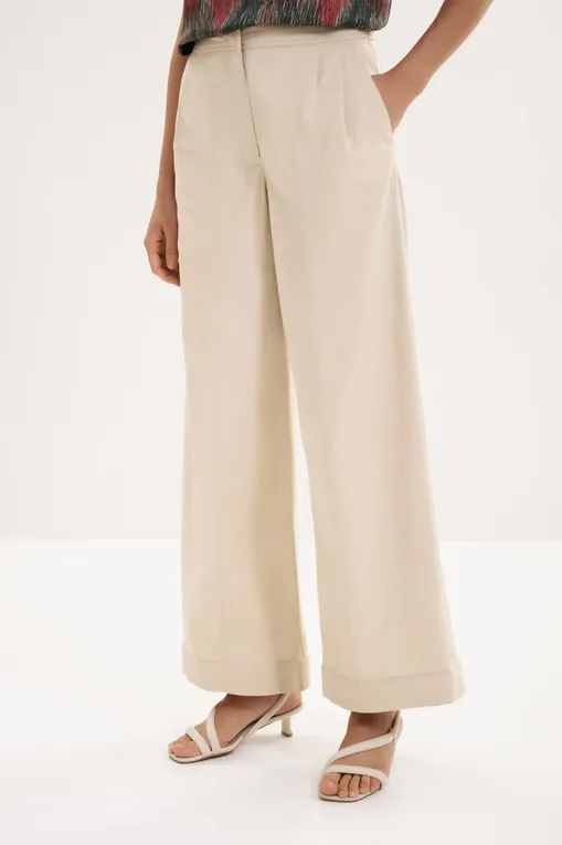Брюки MM by MaxMara MMLSTRENNA 261613101 001 IVORY