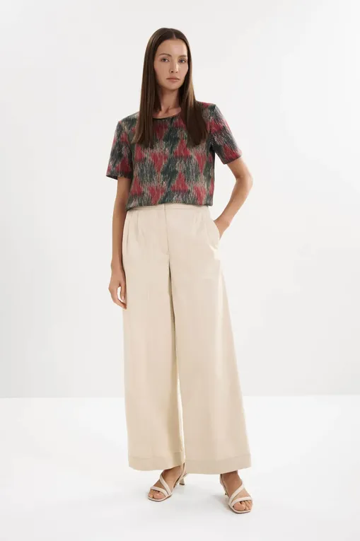 Брюки MM by MaxMara MMLSTRENNA 261613101 001 IVORY