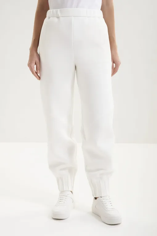 Брюки MM by MaxMara MMLVISTA 261678109 001 WHITE