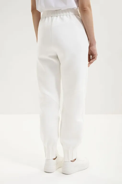 Брюки MM by MaxMara MMLVISTA 261678109 001 WHITE