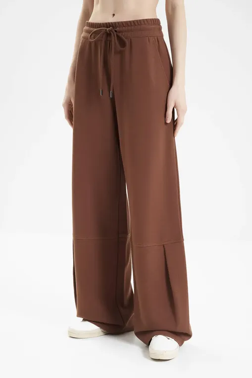 Брюки MM by MaxMara PANFILO 252678610 002 TOBACCO