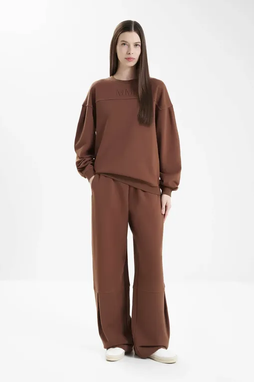 Брюки MM by MaxMara PANFILO 252678610 002 TOBACCO