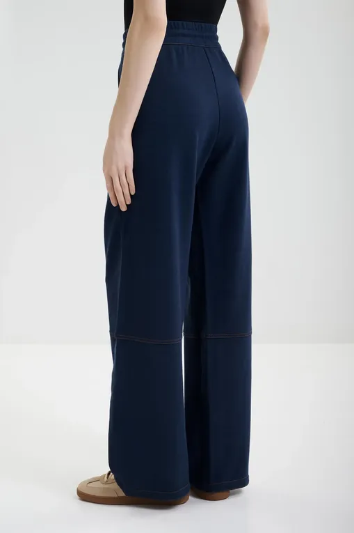 Брюки MM by MaxMara PANFILO 252678610 003 ULTRAMARINE
