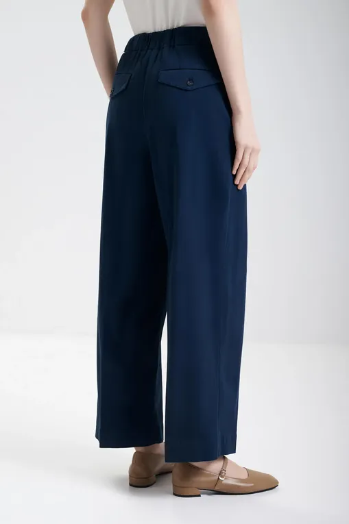 Брюки MM by MaxMara TUNISI 252613601 006 NAVY
