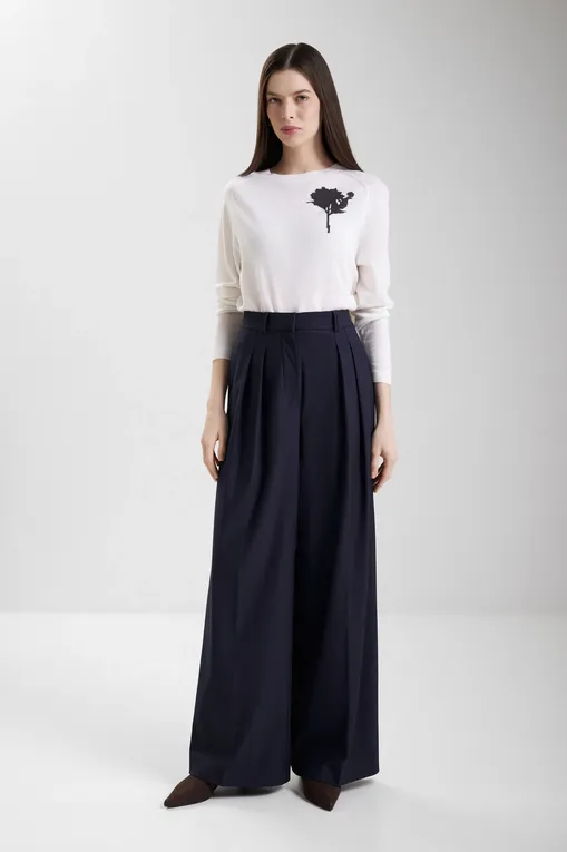 Брюки MM by MaxMara VADIUS 252678611 002 ULTRAMARINE