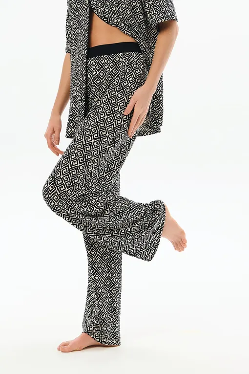 Брюки домашние Petit Pas 101113 print geometry